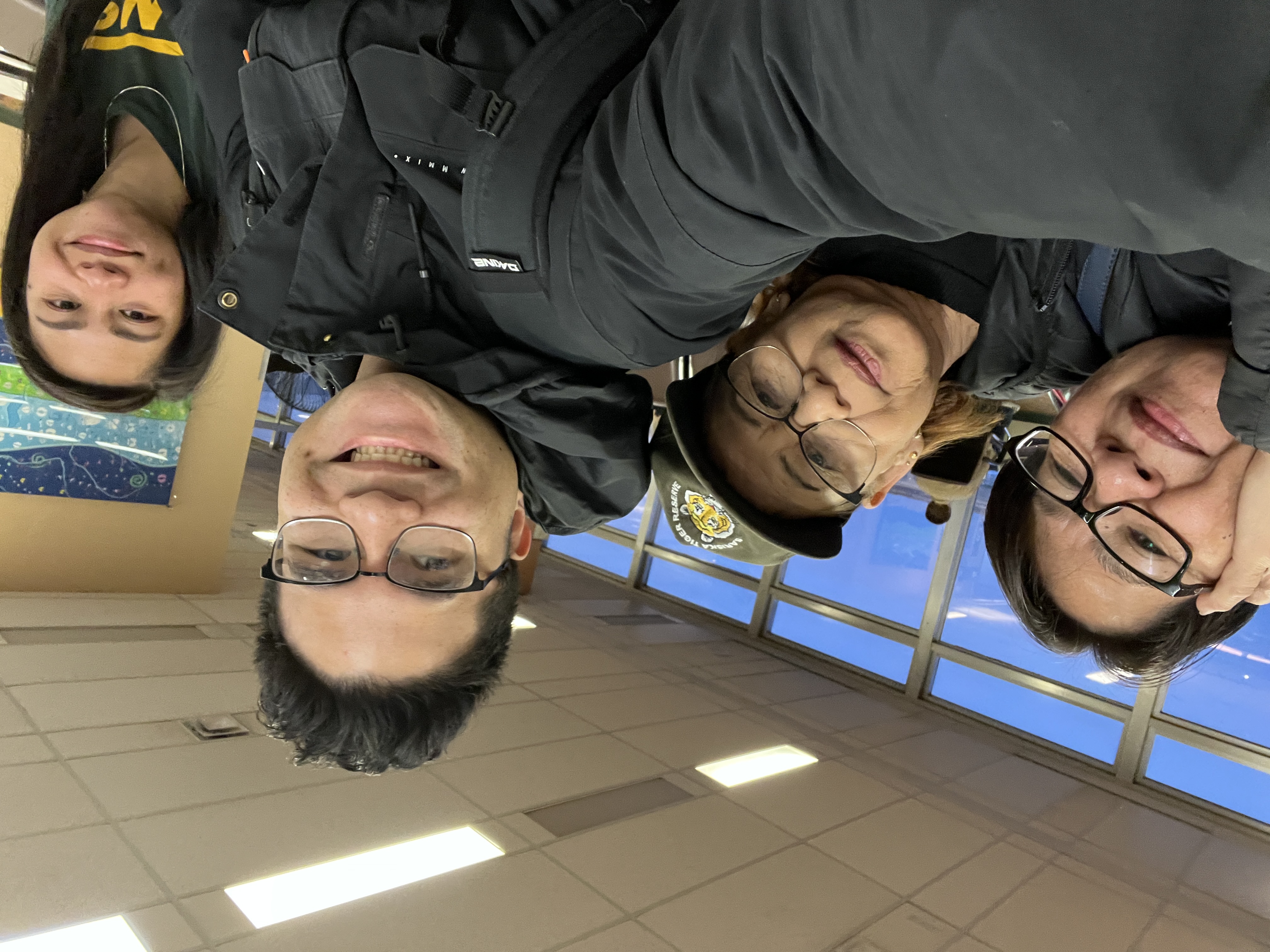 Waiting at Edmonton airport early in the morning