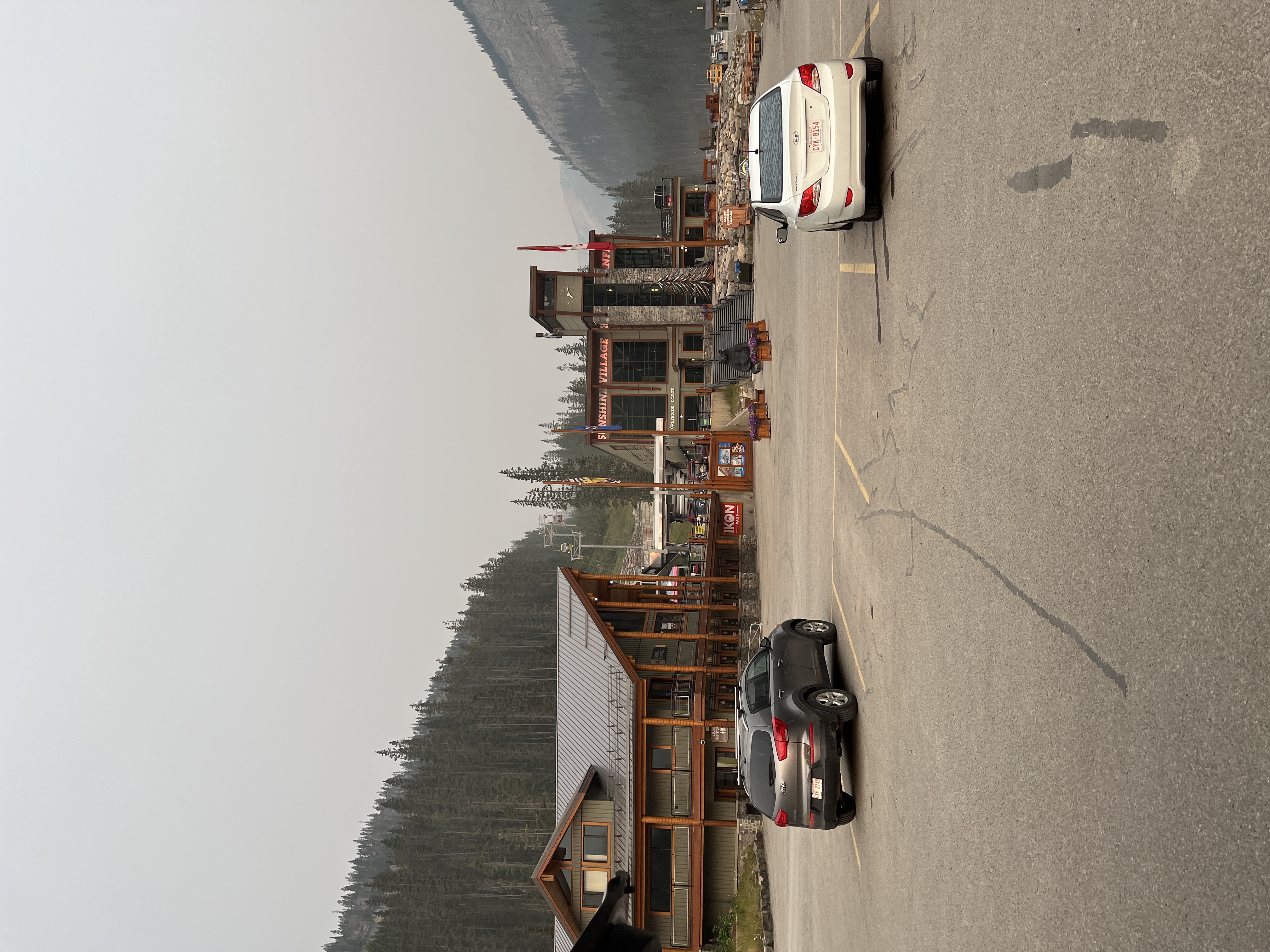 Sunshine Village before the hike