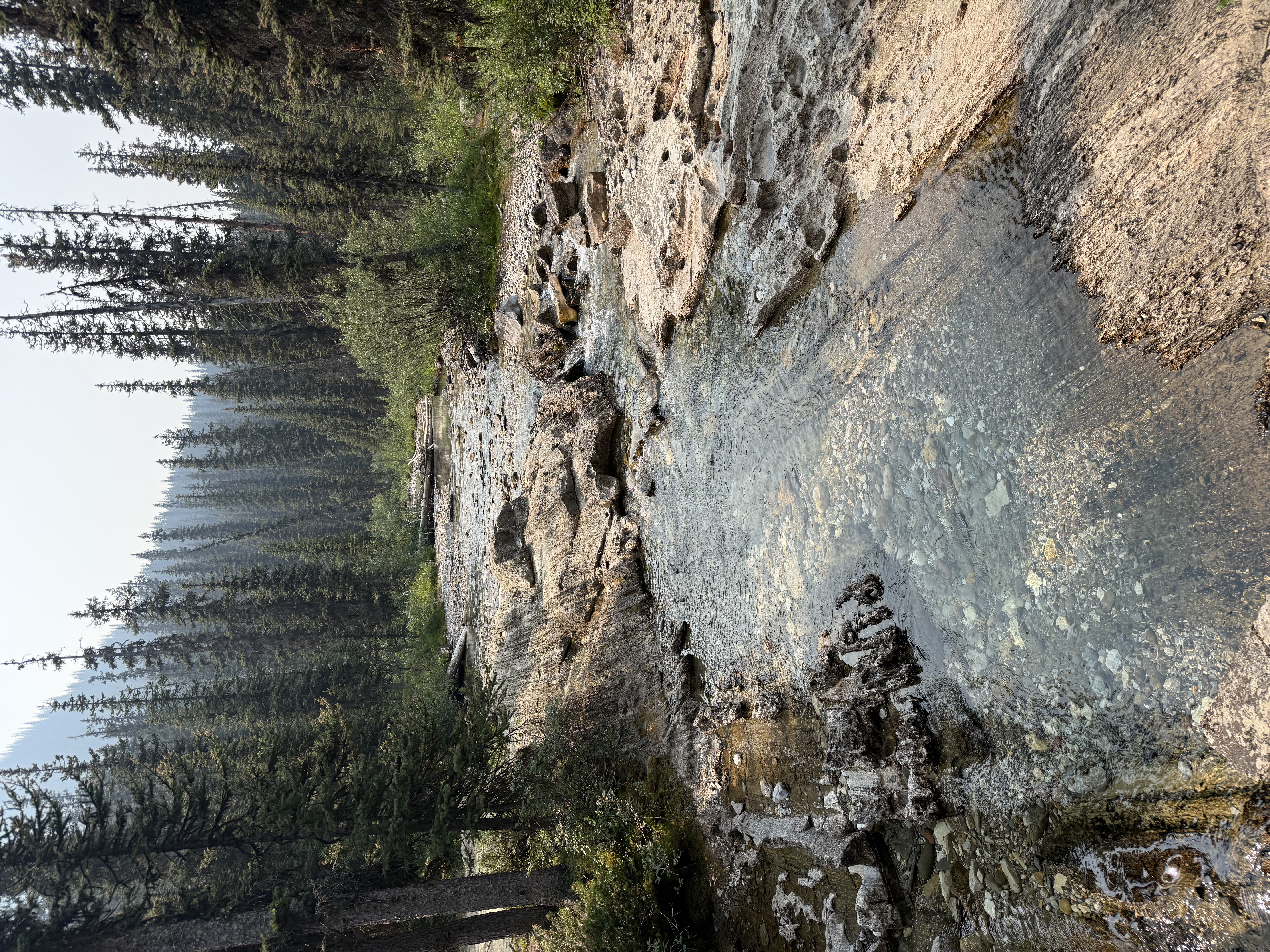 Rocky river crossing